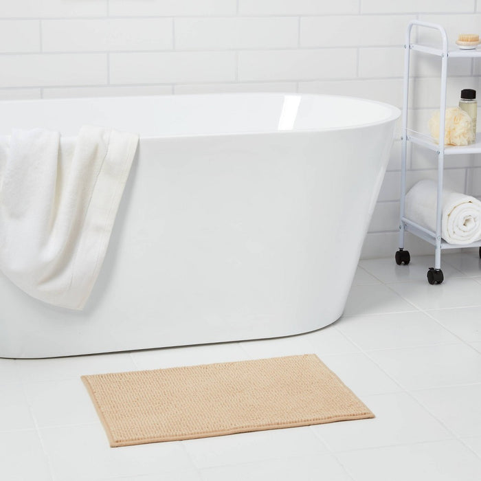 17"x24" Everyday Chenille Bath Rug Tan - Room Essentials