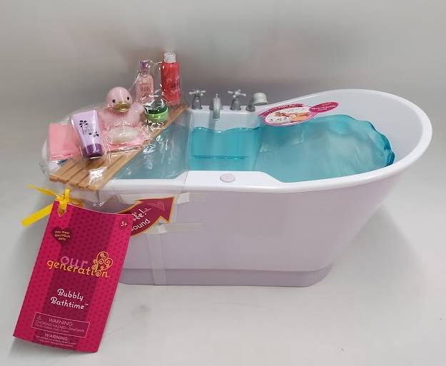 Our Generation Bubbly Bathtime Bathtub with Water Sounds