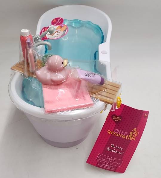 Our Generation Bubbly Bathtime Bathtub with Water Sounds