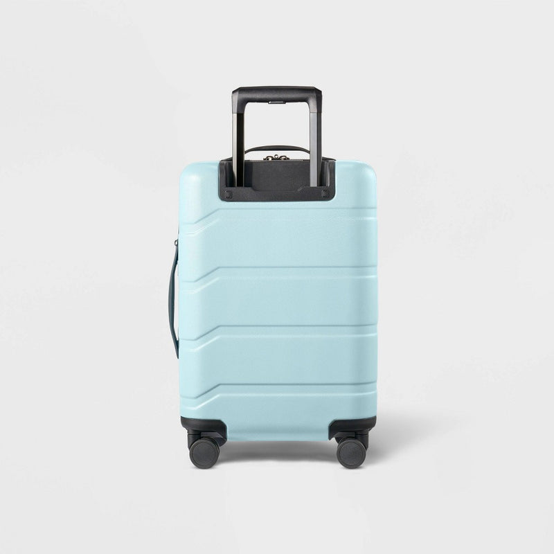 Hardside Carry On Suitcase Muddy Aqua - Open Story