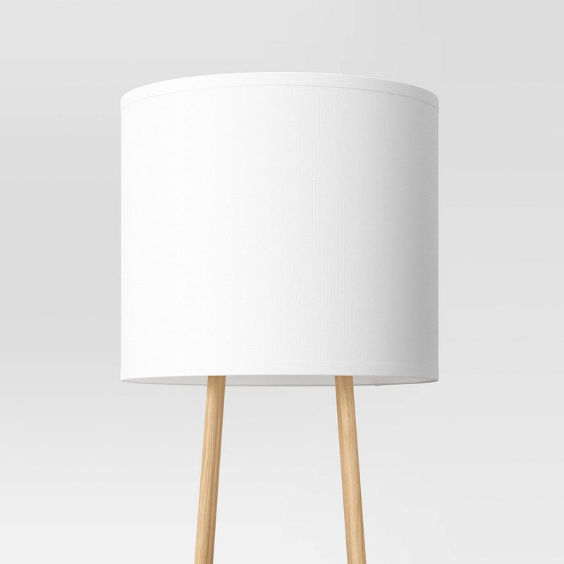 68"x20" Shelf Floor Lamp Black/Natural - Threshold (LOCAL PICKUP ONLY)