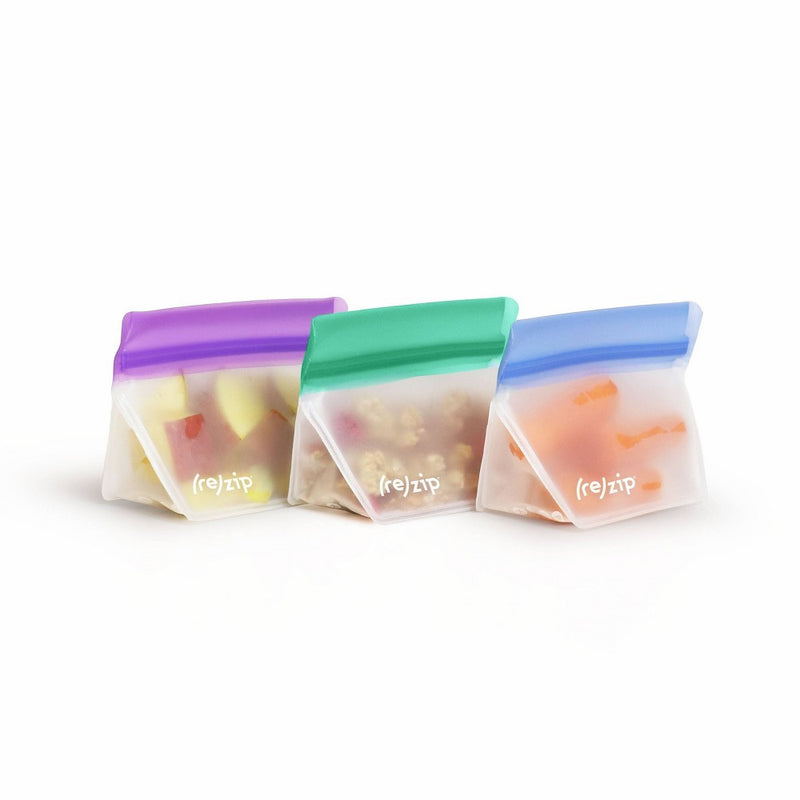 (re)zip Reusable Leakproof Mini Stand Up Bag - 3pk