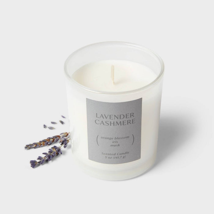 5oz Glass Jar Candle Lavender Cashmere - Threshold