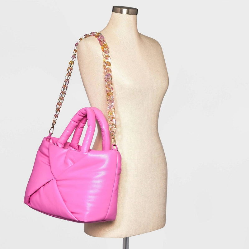 Chain Shoulder Handbag Strap - A New Day Iridescent Pink