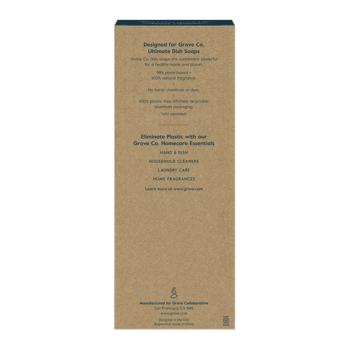 Grove Co. Dish Soap Glass Dispenser with White Silicone Sleeve