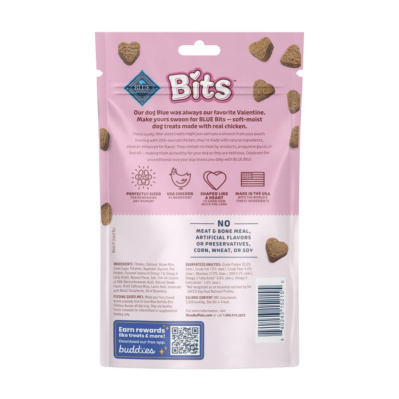 Blue Buffalo Valentine Bites All Ages Training Dog Treats with Chicken Flavor - 4.5oz