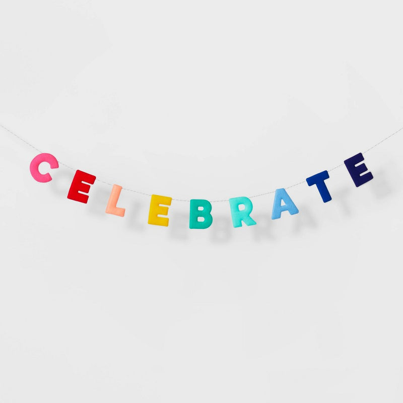 3D Felt Garland "Celebrate" - Spritz