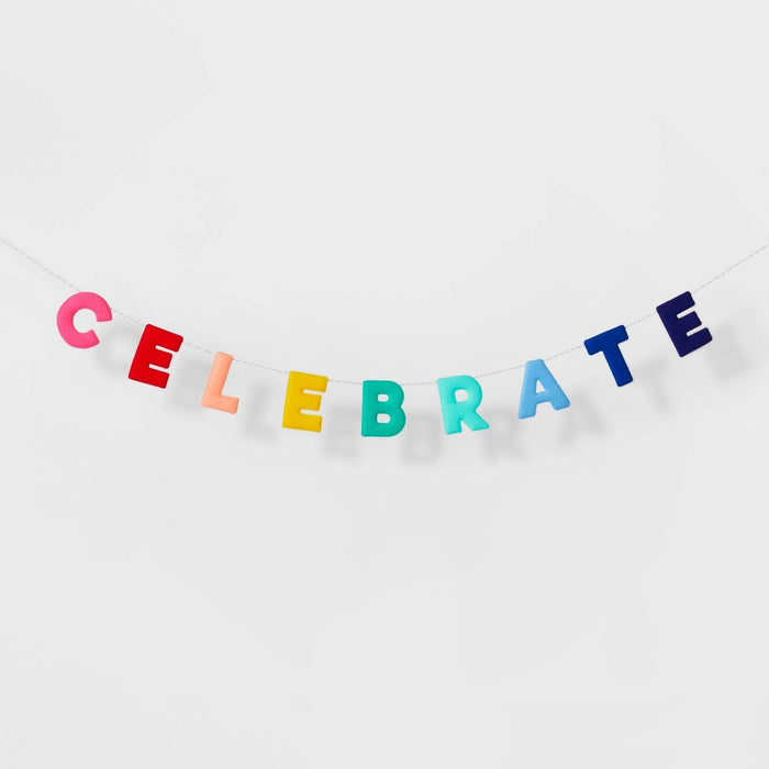 3D Felt Garland "Celebrate" - Spritz