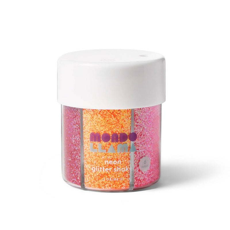 6ct Glitter Shaker Neon - Mondo Llama