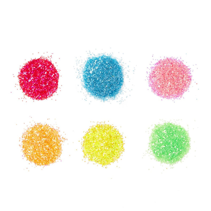 6ct Glitter Shaker Neon - Mondo Llama