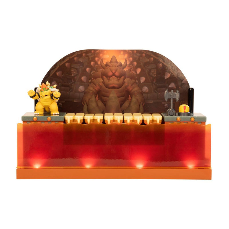 Nintendo Super Mario Deluxe Bowser Battle Action Figure Playset