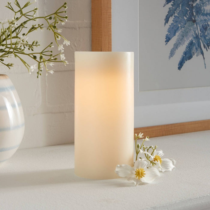 6" x 3" LED Flameless Black Wick Candle Cream - Threshold