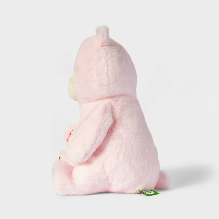 12'' Pink Bear Stuffed Animal with Heart Shaped Nose - Gigglescape
