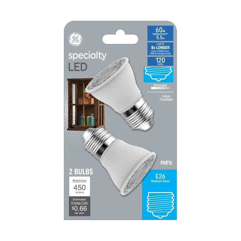 GE 5W 2pk LED Indoor Light Bulbs Soft White
