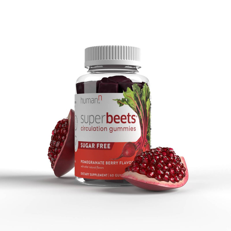 SuperBeets Sugar Free Circulation Vegan Gummies - Pomegranate - 60ct