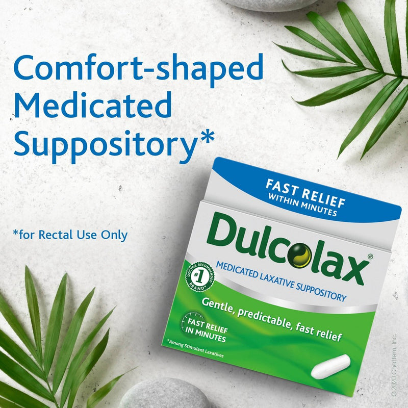 Dulcolax Gentle and Predictable Fast Relief Laxative Suppositories - 8ct