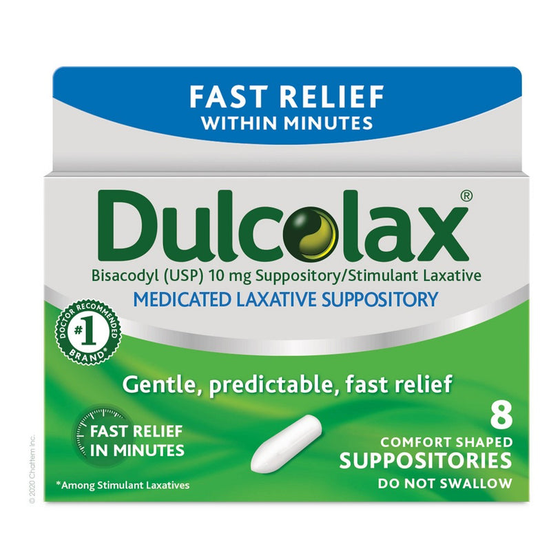Dulcolax Gentle and Predictable Fast Relief Laxative Suppositories - 8ct