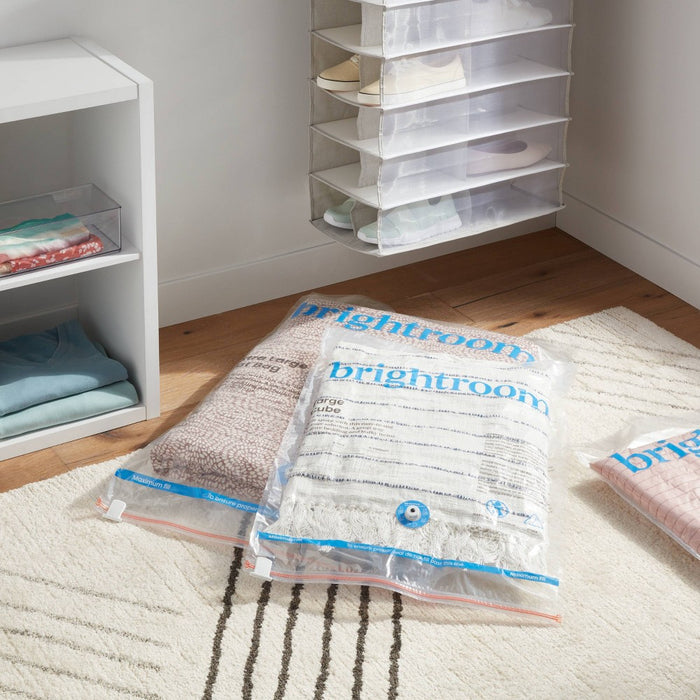 3pc Cube Compression Bags Set Clear - Brightroom