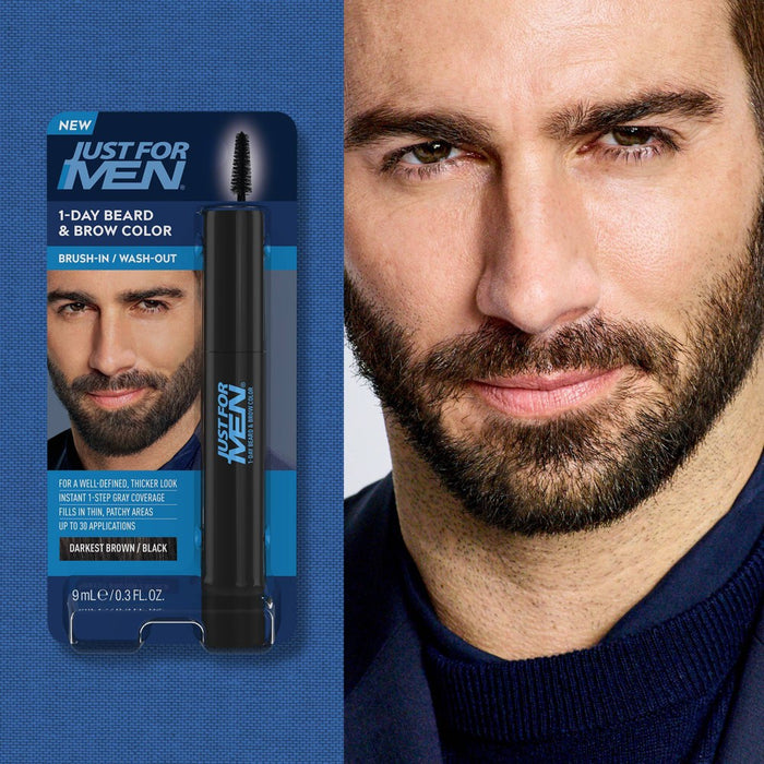 Just For Men 1-Day Beard & Brow Color Darkest Brown / Black