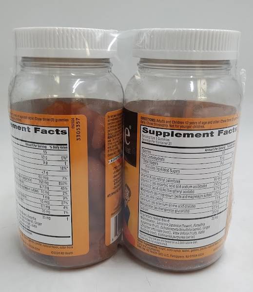 2PACK!!! Airborne Vitamin C Gummies - Orange - 63ct. EXP:02/26