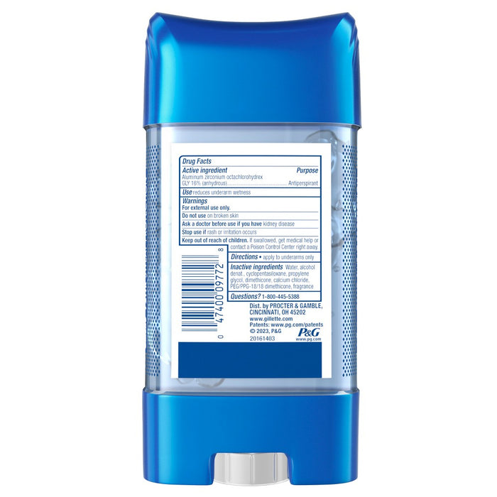 Gillette Clear Gel Antiperspirant Deodorant for Men - Cool Wave - 3.8oz
