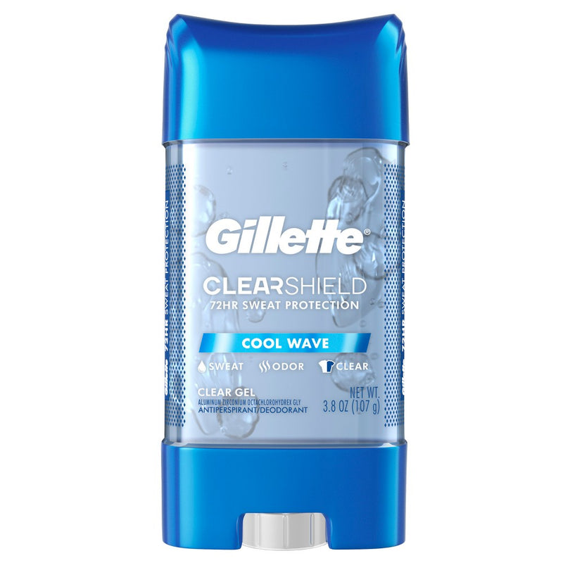 Gillette Clear Gel Antiperspirant Deodorant for Men - Cool Wave - 3.8oz