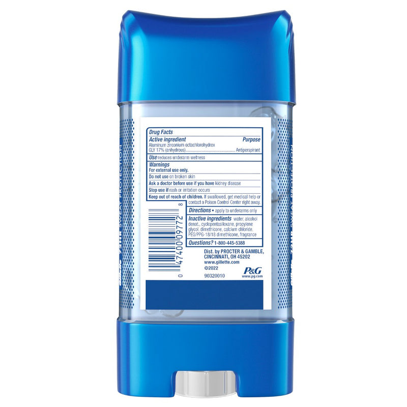 Gillette Clear Gel Antiperspirant Deodorant for Men - Cool Wave - 3.8oz