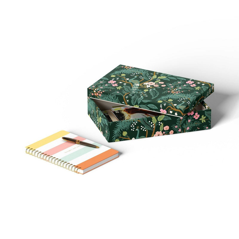 Rifle Paper Co. x Target Medium Peacock Decorative Storage Box