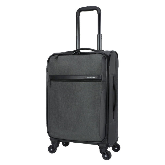 Skyline Softside Carry On Spinner Suitcase - Gray Heather (LOCAL PICKUP ONLY)
