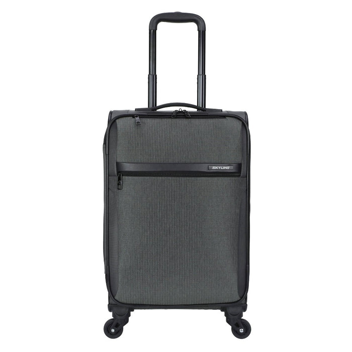 Skyline Softside Carry On Spinner Suitcase - Gray Heather (LOCAL PICKUP ONLY)