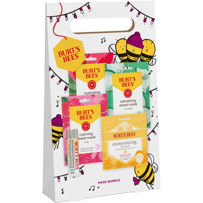 Burt's Bees Face Mask Bundle Gift Set - 5pc