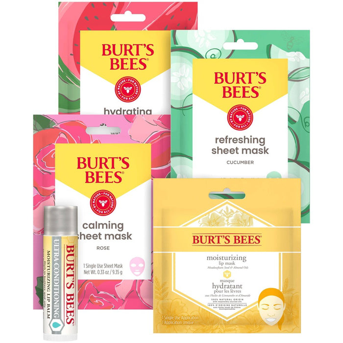 Burt's Bees Face Mask Bundle Gift Set - 5pc