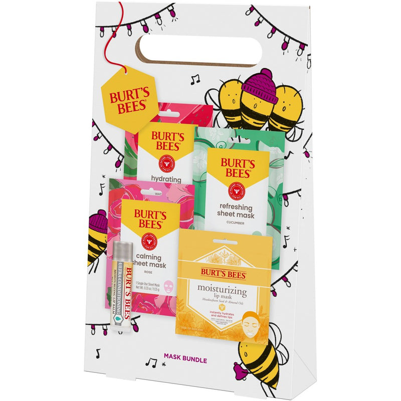 Burt's Bees Face Mask Bundle Gift Set - 5pc