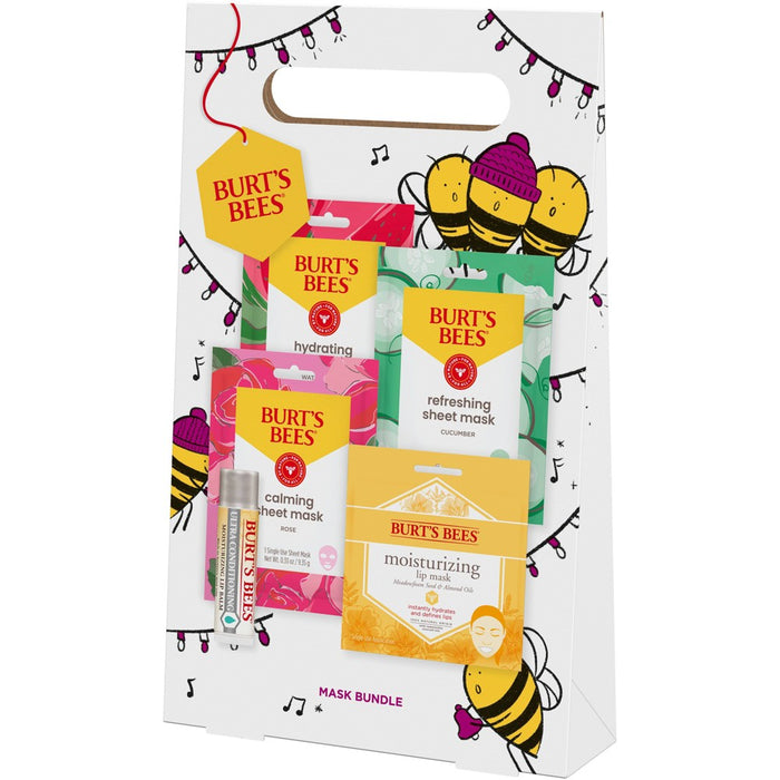 Burt's Bees Face Mask Bundle Gift Set - 5pc