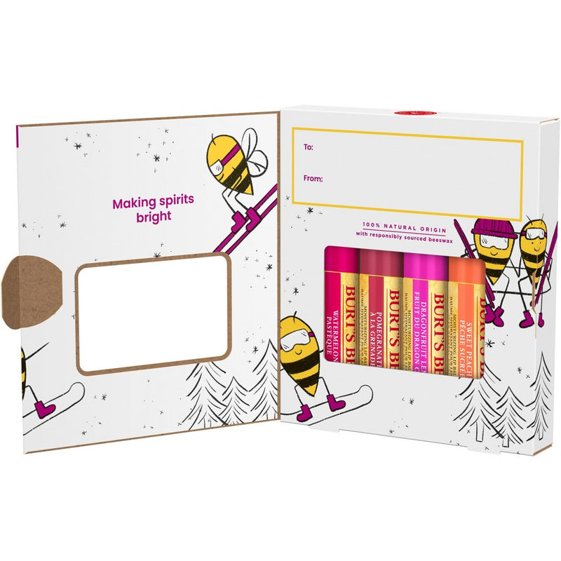 Burt's Bees Beeswax Bounty Fruit Lip Balms Gift Set - 4pc