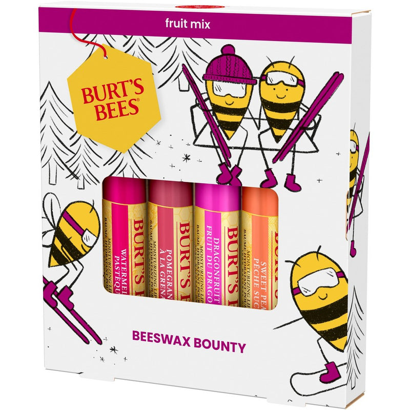 Burt's Bees Beeswax Bounty Fruit Lip Balms Gift Set - 4pc