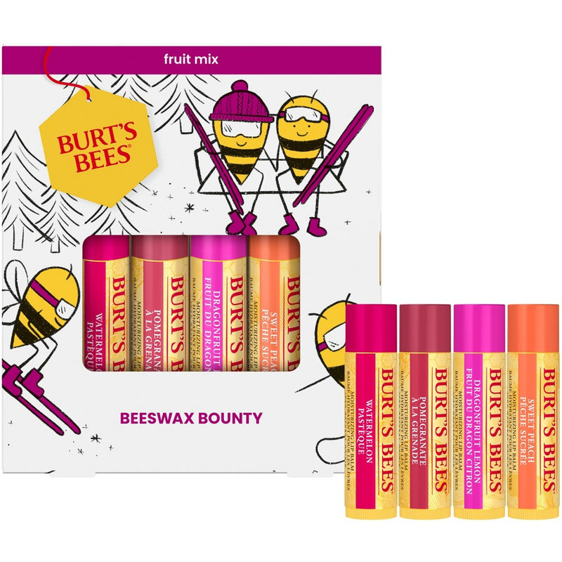 Burt's Bees Beeswax Bounty Fruit Lip Balms Gift Set - 4pc