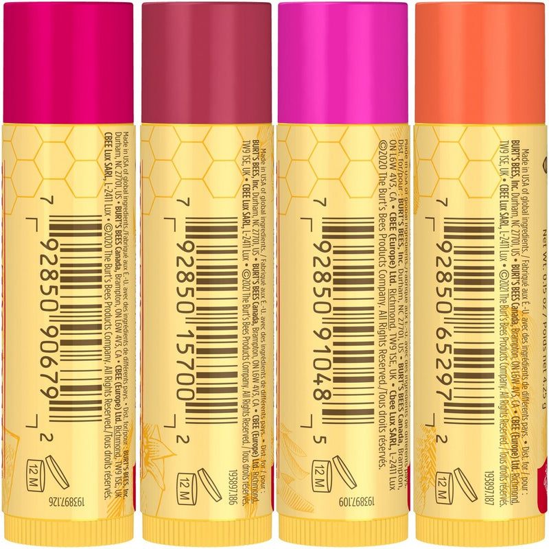 Burt's Bees Beeswax Bounty Fruit Lip Balms Gift Set - 4pc
