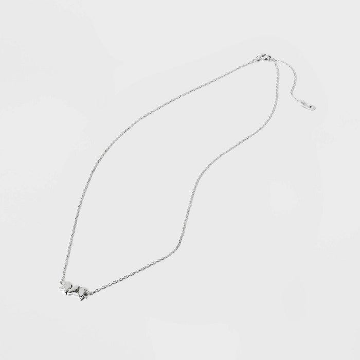 Sterling Silver 3 Bird Necklace - Silver