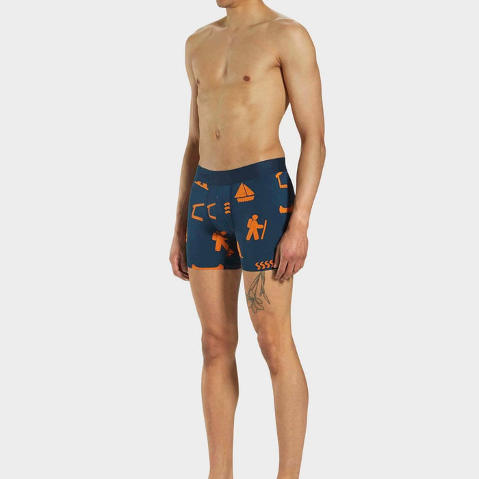 Pair of Thieves Men's Hustle Outdoor Boxer Briefs 2pk - Blue/Gray L