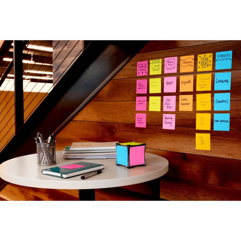 Post-it 4pk 3" x 3" Super Sticky Full Adhesive Notes 30 Sheets/Pad - Energy Boost Collection
