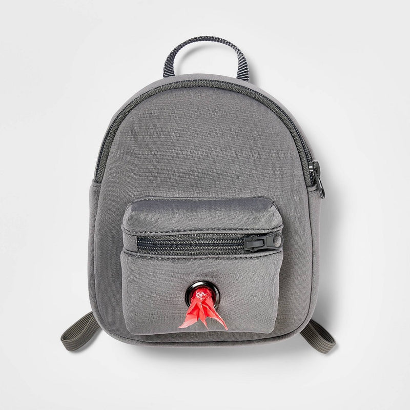 Dog Backpack Harness Attachment - XS/S - Gray - Boots & Barkley