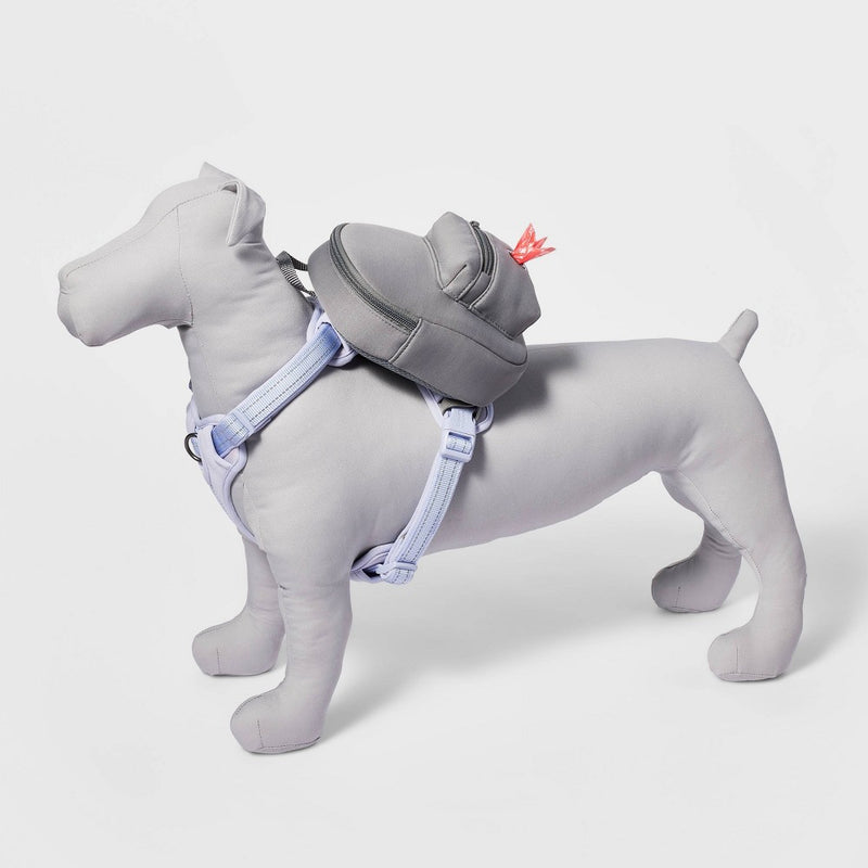 Dog Backpack Harness Attachment - XS/S - Gray - Boots & Barkley