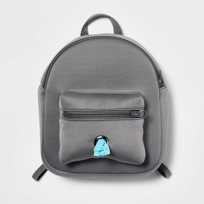 Dog Backpack Harness Attachment - M/L - Gray - Boots & Barkley