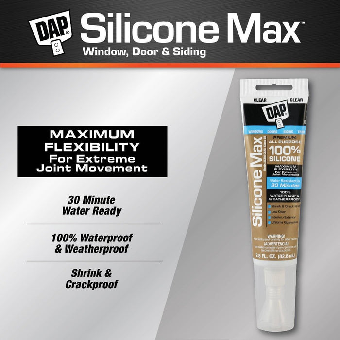 DAP Silicone Max Window and Door 2.8oz Clear