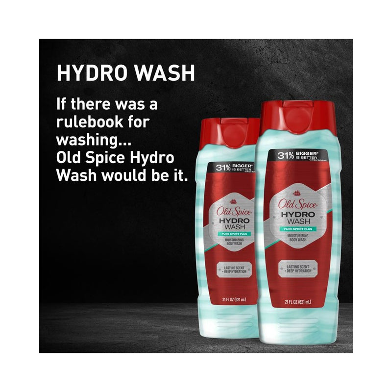 Old Spice Men's Moisturizing Hydro Body Wash - Pure Sport Plus - 21 fl oz