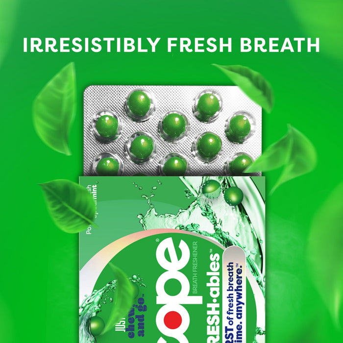 Scope Refreshable & Chewable Capsules to Freshen Breath - Spearmint - 60ct