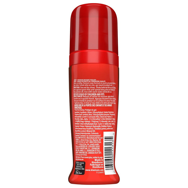 KIWI Instant Shine & Protect Liquid Shoe Polish Neutral Bottle with Sponge Applicator - 2.5oz