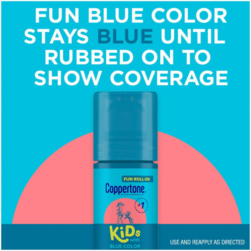 Coppertone Kids' Roll-On Sunscreen Lotion - SPF 50 - 2.5 fl oz