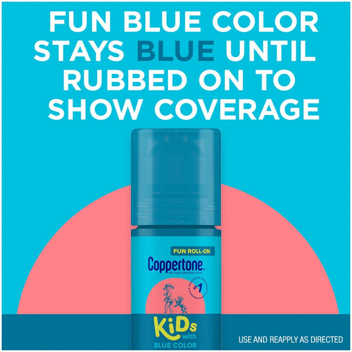 Coppertone Kids' Roll-On Sunscreen Lotion - SPF 50 - 2.5 fl oz